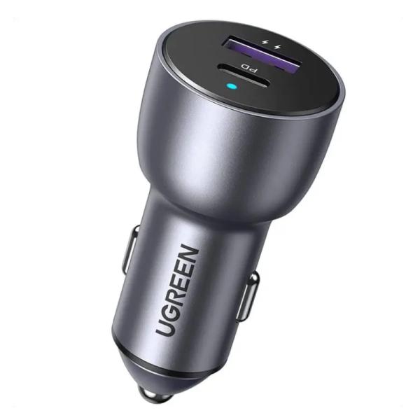Cargador de Carro Ugreen CD213 36w 1 Puerto USB-C y 1 USB-A Cargador de Carro Ugreen CD213 36w 1 Puerto USB-C y 1 USB-A